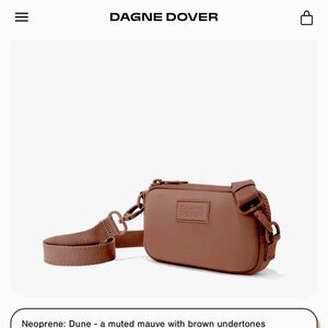 Dagne Dover Crossbody Bag in Dune Neoprene — LIKE NEW!